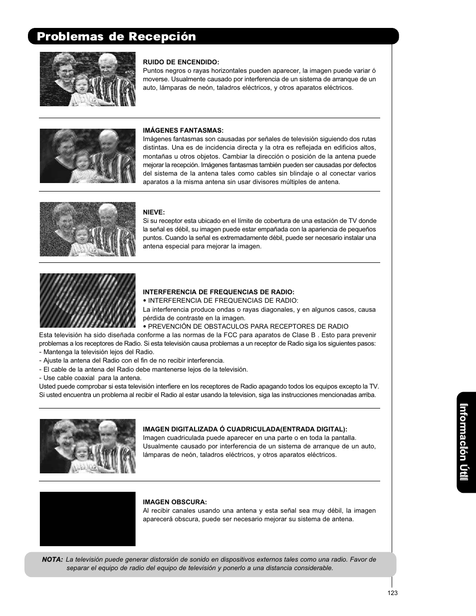 Problemas de recepci | Hitachi L47S601 User Manual | Page 123 / 142