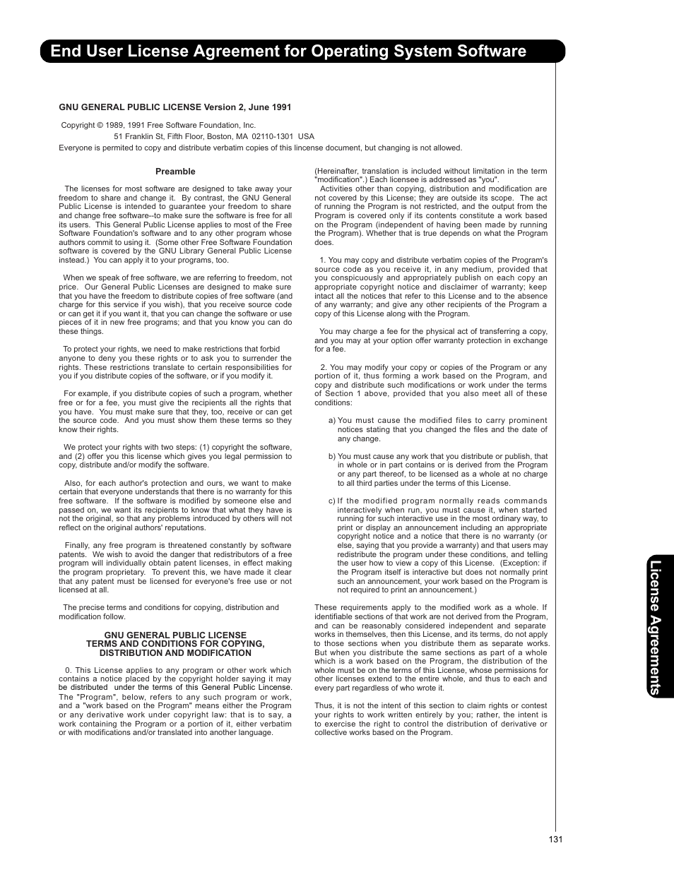Lic en se a g re em en ts | Hitachi L47S601 User Manual | Page 131 / 142