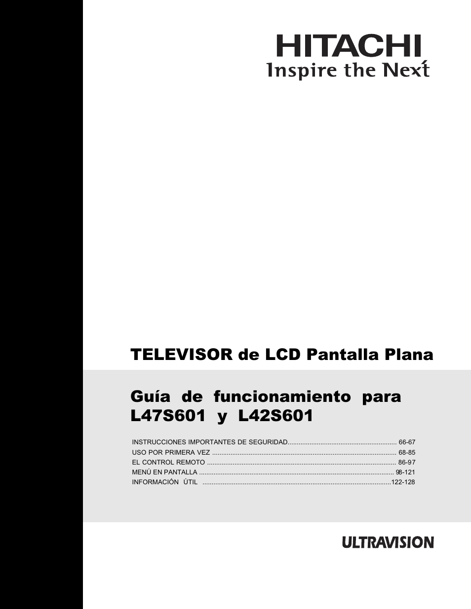 Hitachi L47S601 User Manual | Page 65 / 142