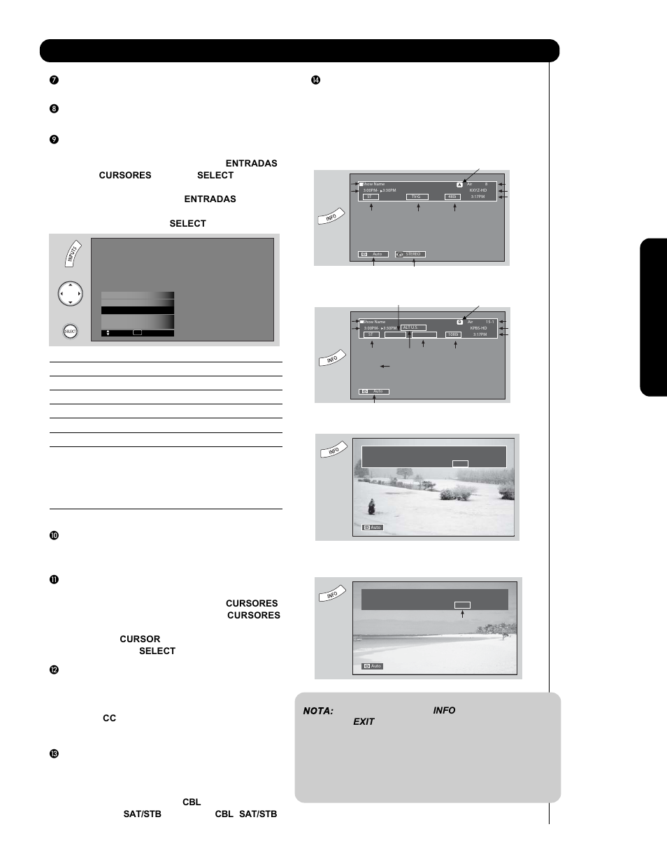 Como utilizar el control remoto de su tv | Hitachi P60X901 User Manual | Page 119 / 192