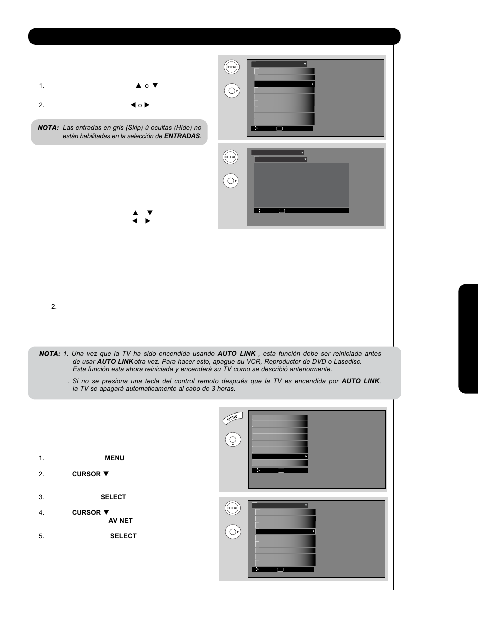 Configurar | Hitachi P60X901 User Manual | Page 159 / 192