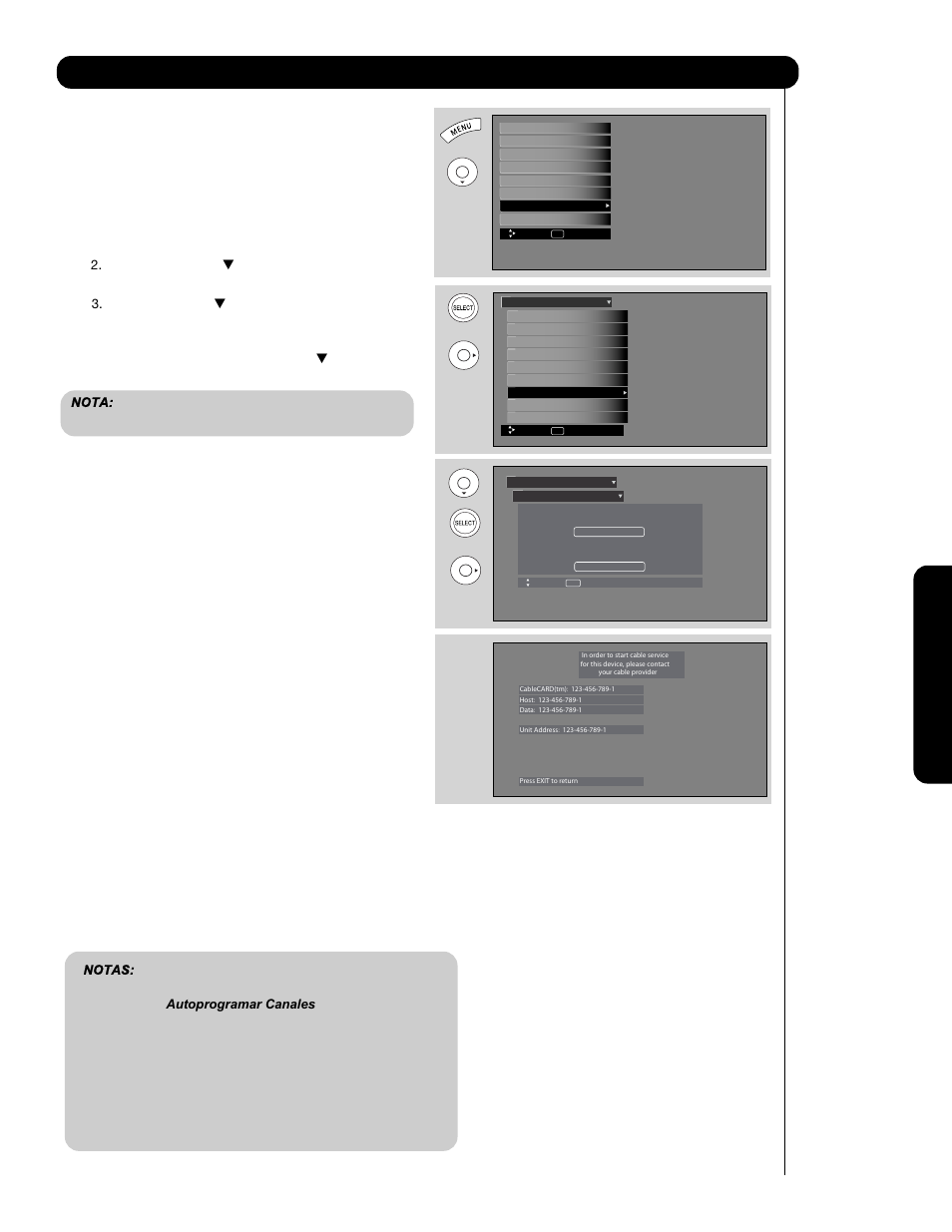 Configurar | Hitachi P60X901 User Manual | Page 169 / 192