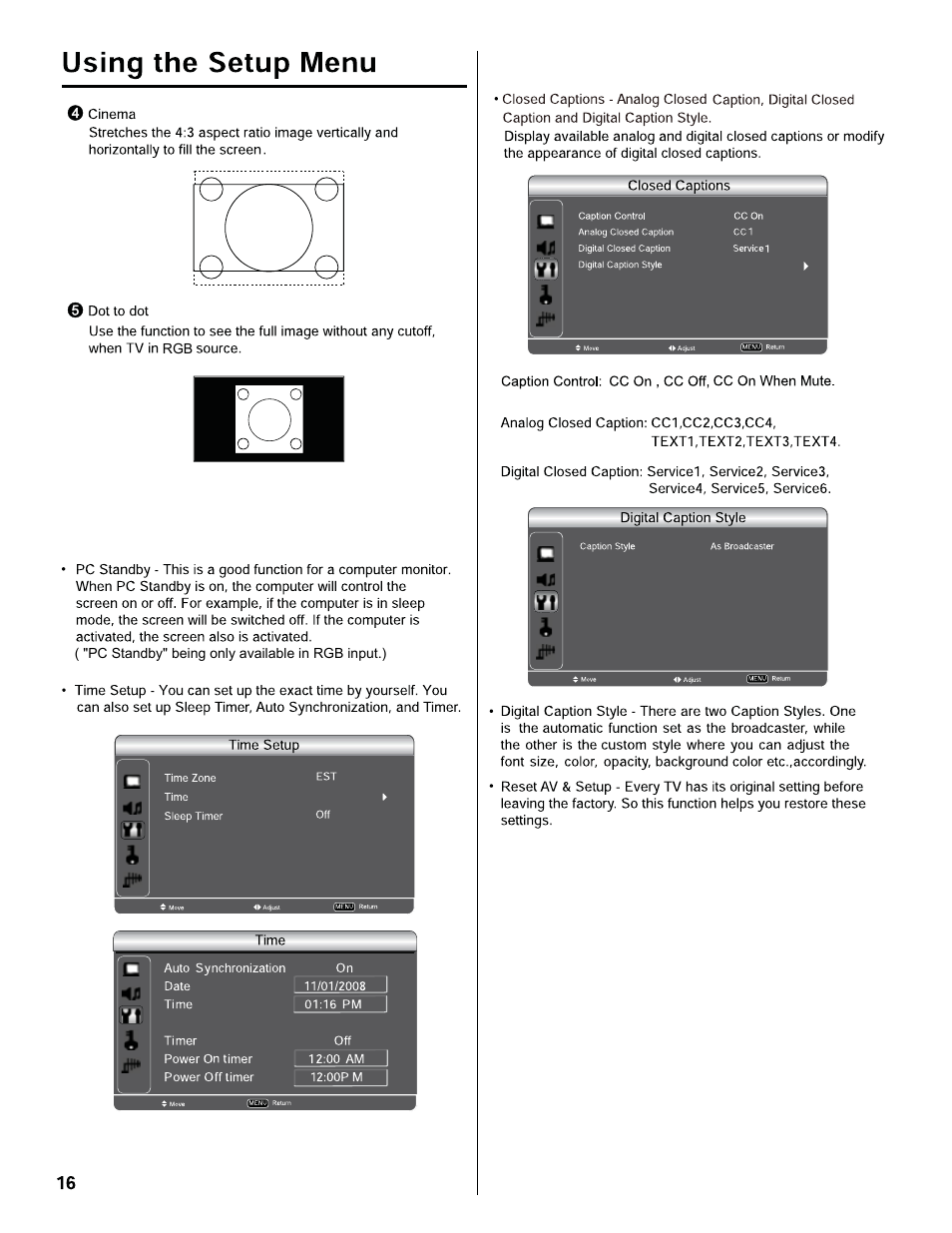 Hitachi LE40H405 User Manual | Page 16 / 29