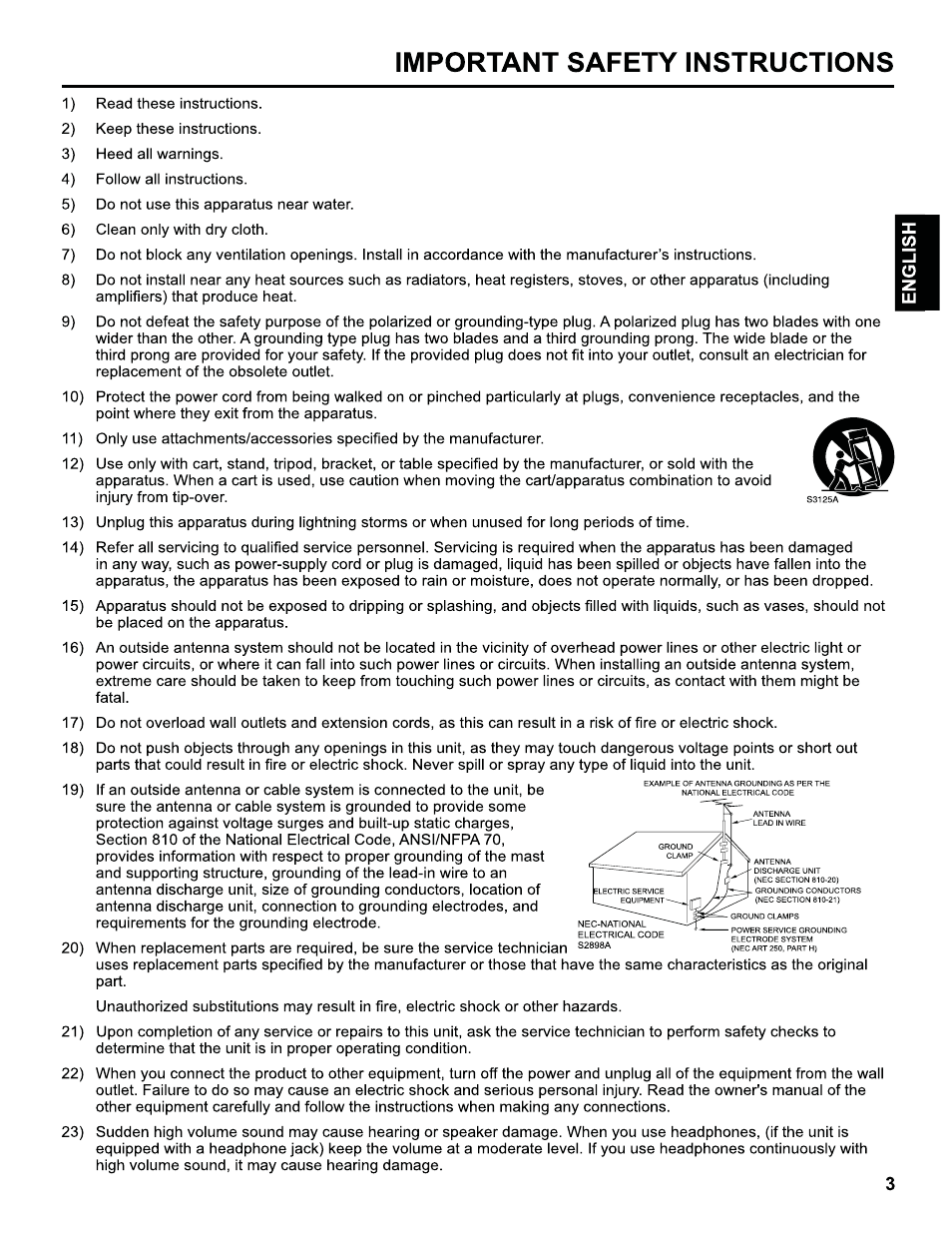 Hitachi LE40H405 User Manual | Page 3 / 29