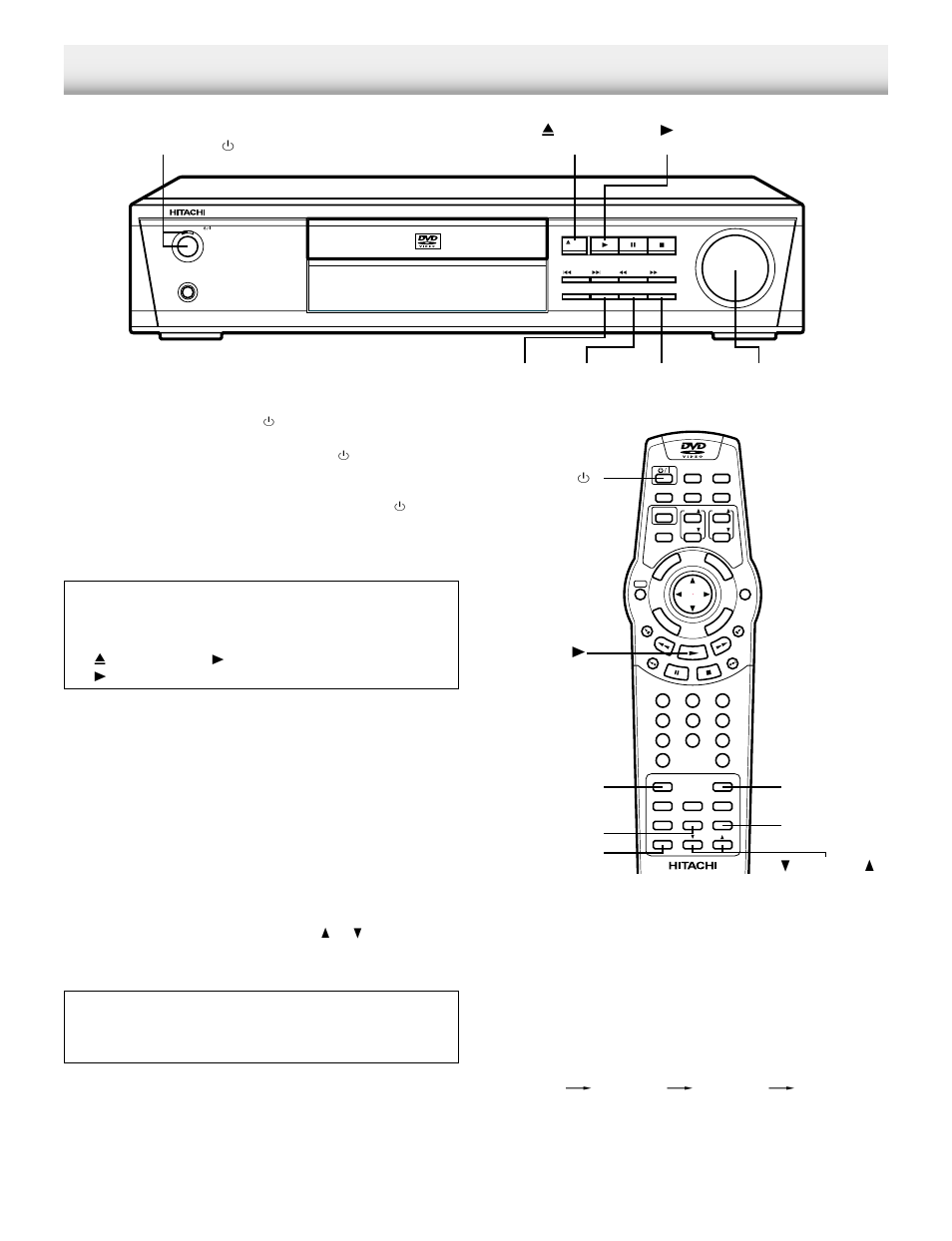 Before operation, Common operation, Smart start function | Selecting the source, Adjusting the volume, Selecting the sound mode, Bass boost system | Hitachi DV-S522U User Manual | Page 16 / 41