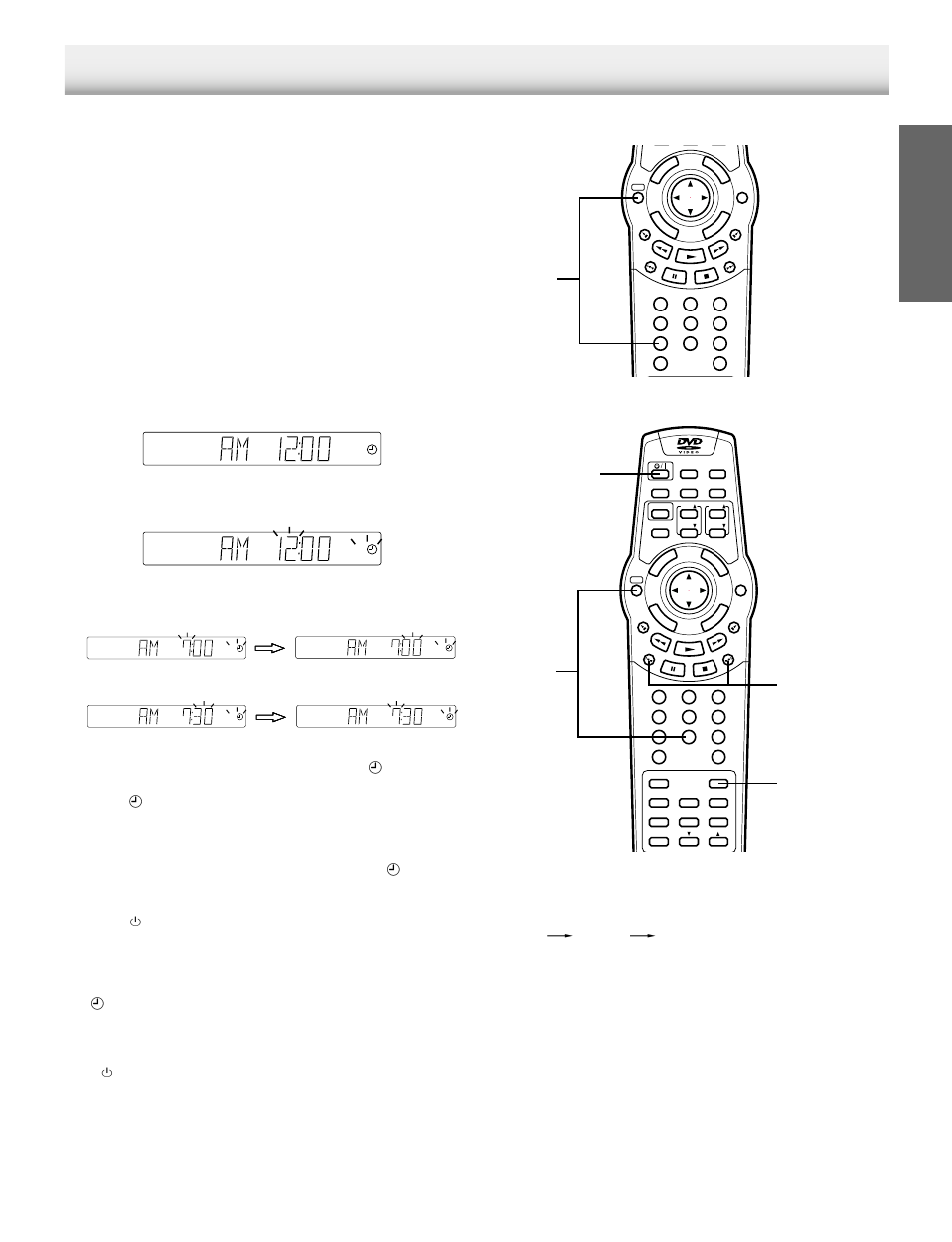 Timer operation, English, Using the remote control) | Using the wake up timer, Shift timer 1, Preparation, Operation | Hitachi DV-S522U User Manual | Page 37 / 41