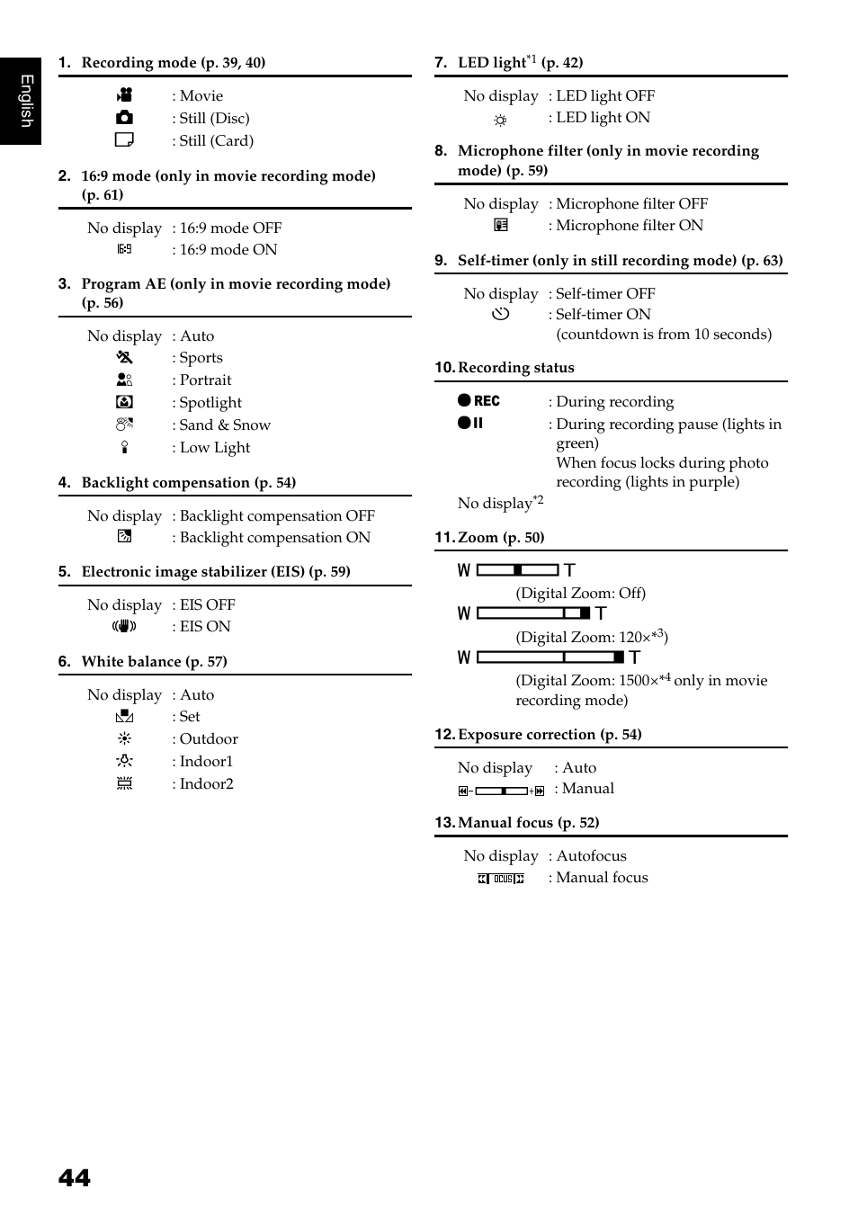 Hitachi DZ-GX5020A User Manual | Page 44 / 158