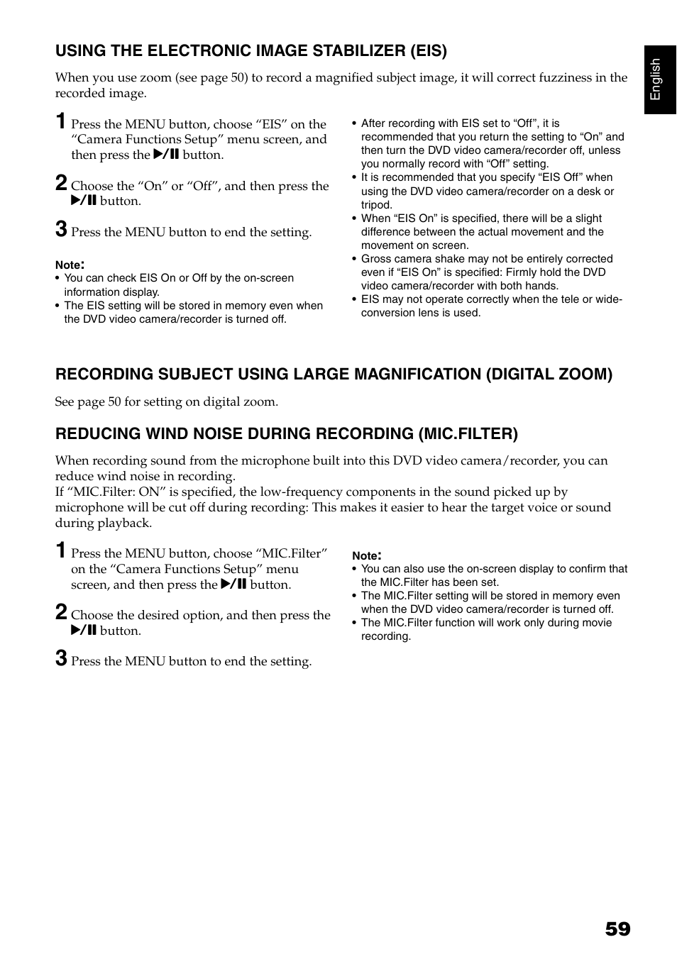 Hitachi DZ-GX5020A User Manual | Page 59 / 158