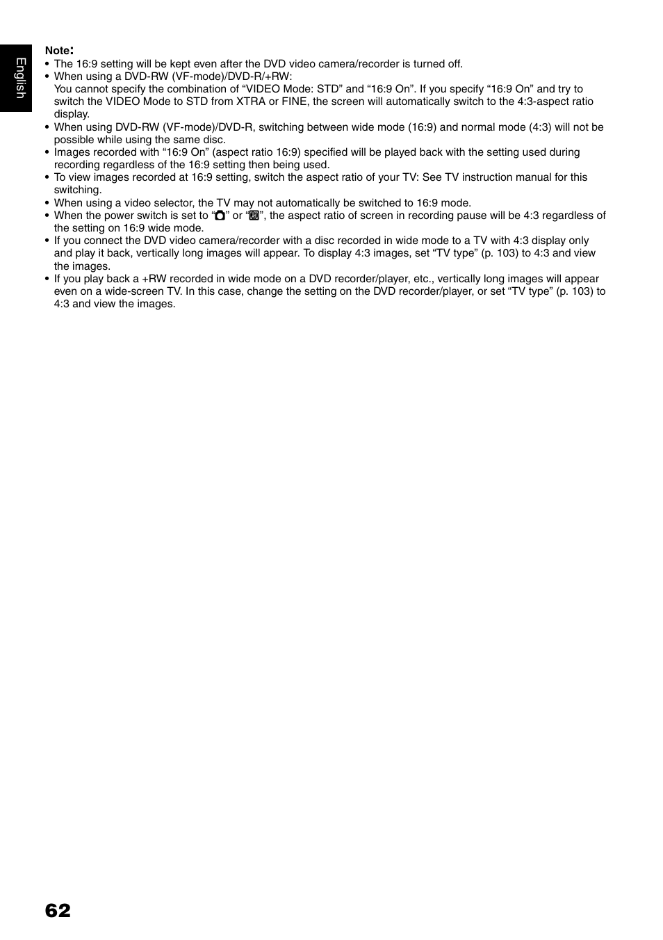 Hitachi DZ-GX5020A User Manual | Page 62 / 158