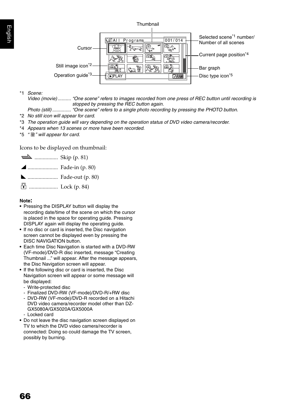 Hitachi DZ-GX5020A User Manual | Page 66 / 158