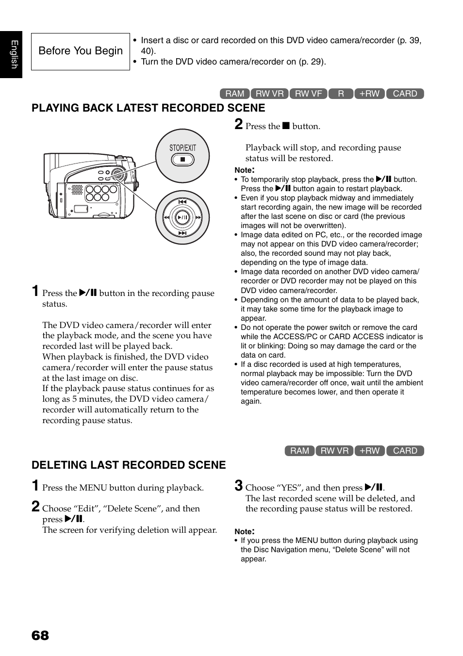 Hitachi DZ-GX5020A User Manual | Page 68 / 158