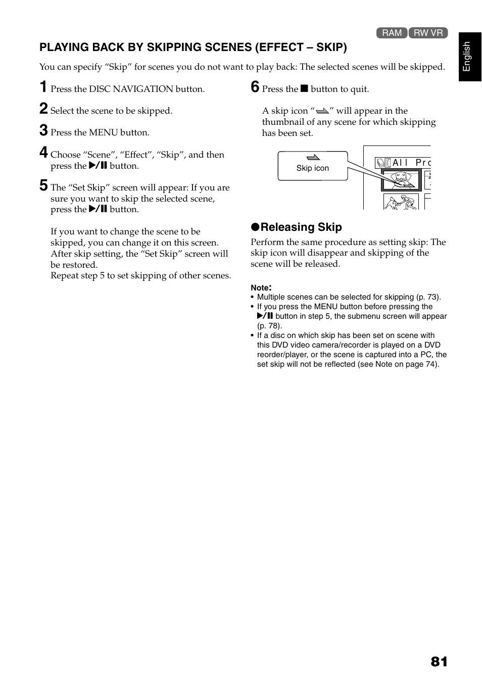 Hitachi DZ-GX5020A User Manual | Page 81 / 158