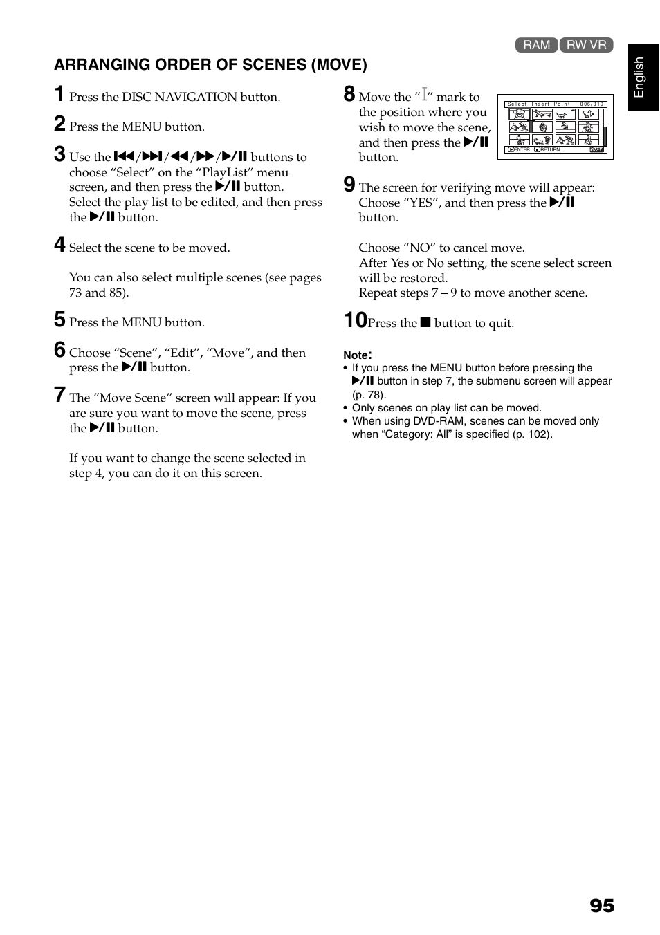 Hitachi DZ-GX5020A User Manual | Page 95 / 158