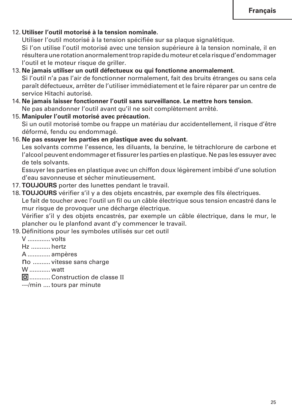 Hitachi CR 13VA User Manual | Page 25 / 60