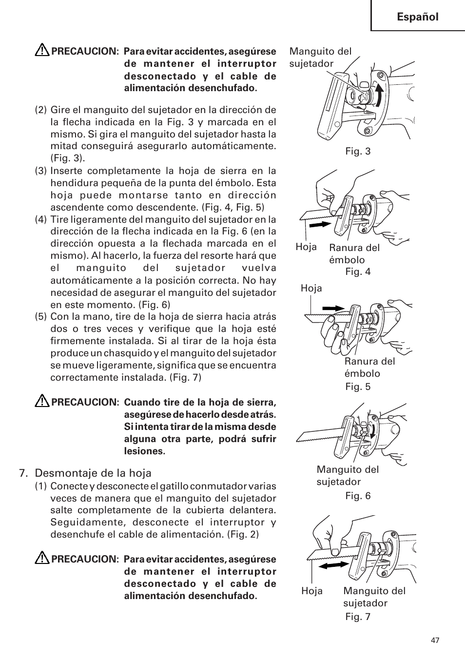 Hitachi CR 13VA User Manual | Page 47 / 60