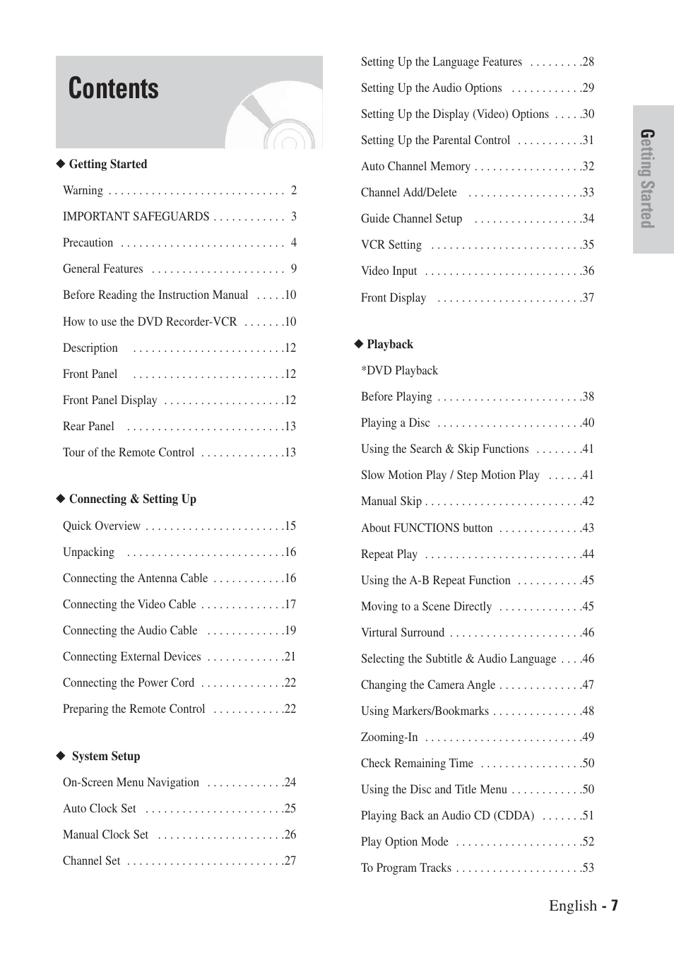 Hitachi DVRF7U User Manual | Page 7 / 120
