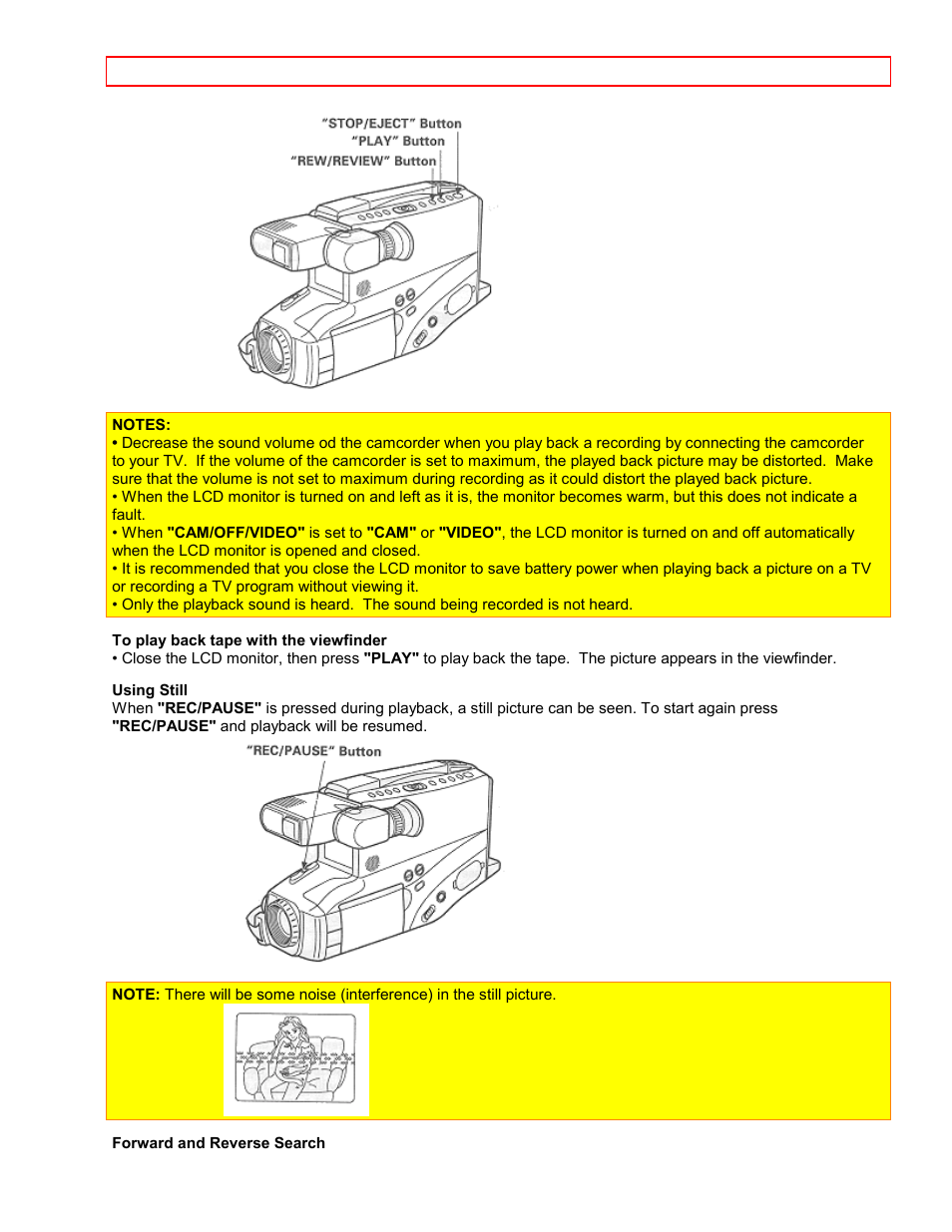 Hitachi VM7500LA User Manual | Page 25 / 59