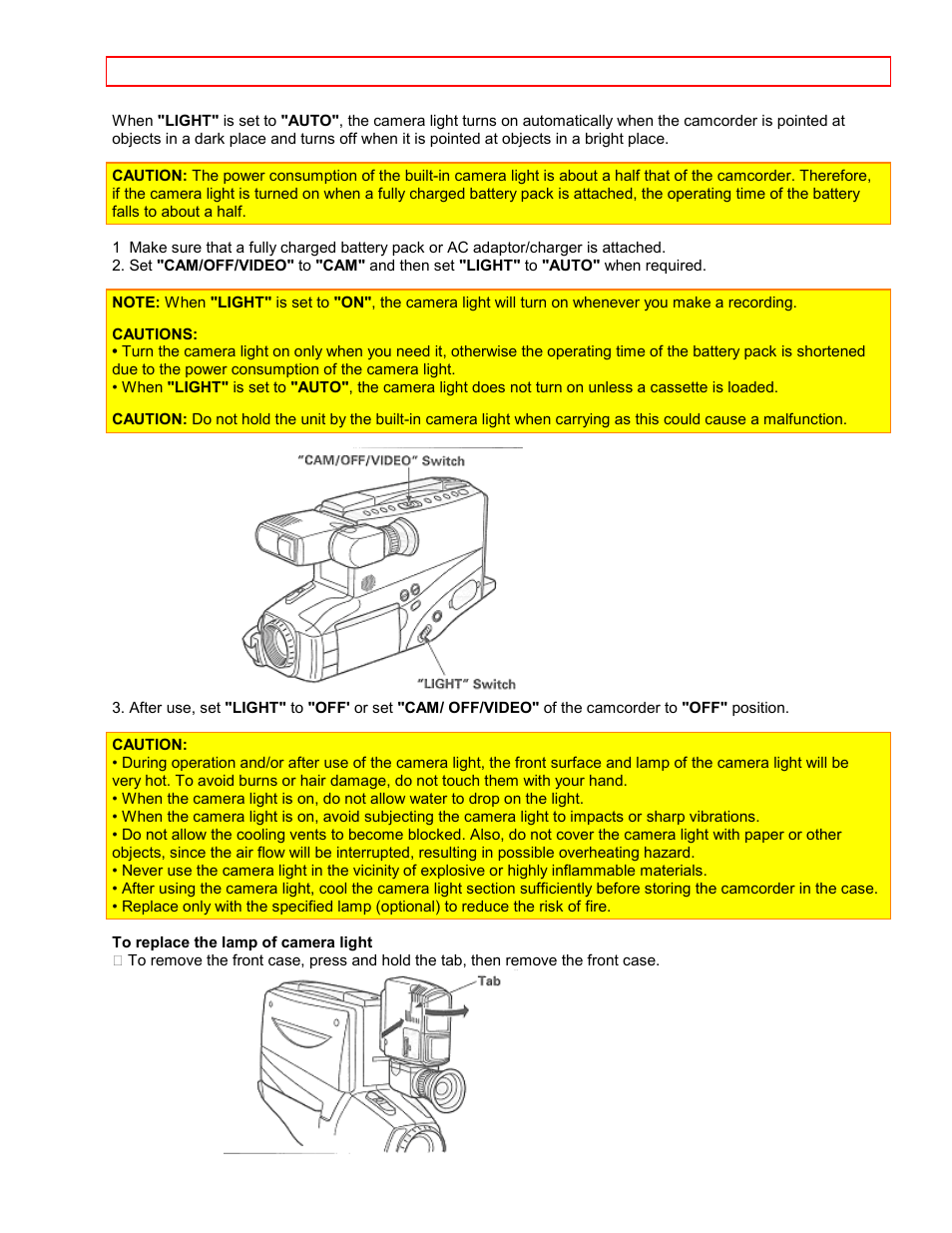 Hitachi VM7500LA User Manual | Page 52 / 59