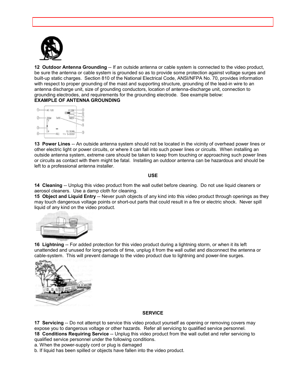 Hitachi VM7500LA User Manual | Page 7 / 59