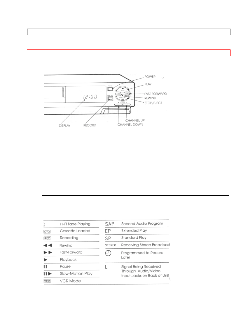 Vcr controls display indicators | Hitachi VT-F370A User Manual | Page 22 / 60
