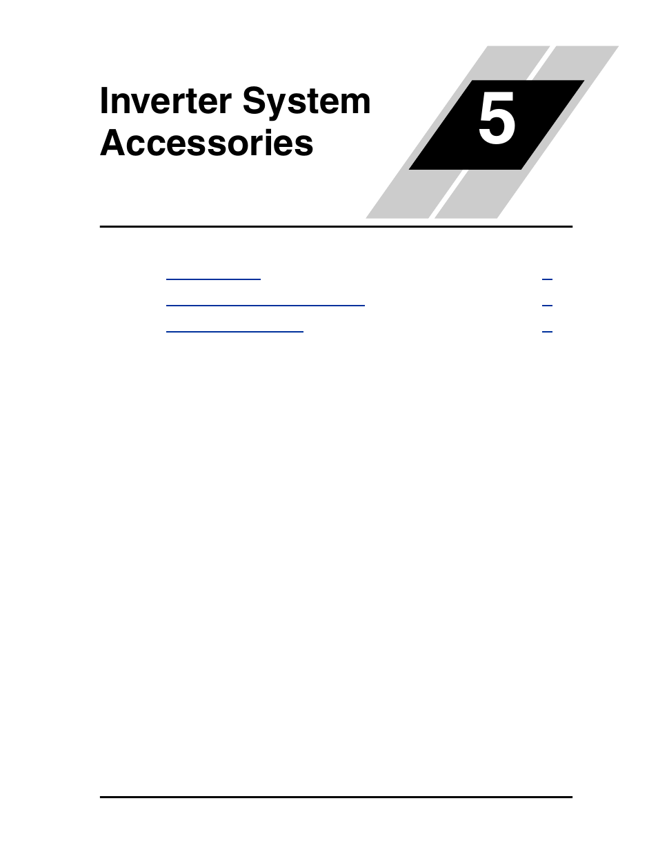 Inverter system accessories, Chapter 5: inverter system accessories | Hitachi L2002 User Manual | Page 205 / 304