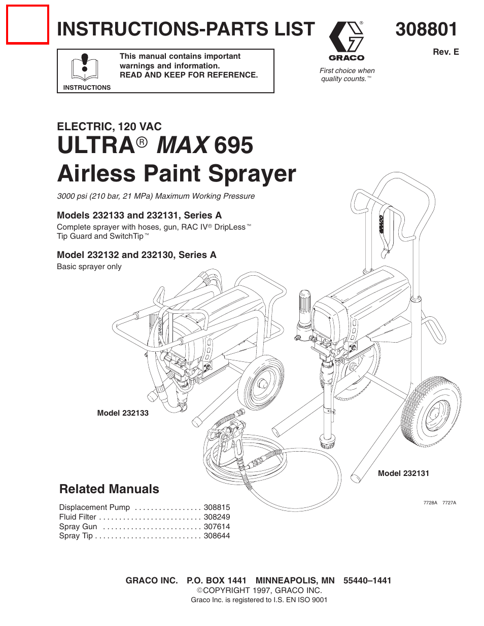 Hitachi ULTRA MAX 695 232133 User Manual | 36 pages