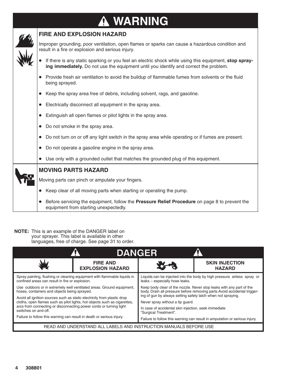 Warning | Hitachi ULTRA MAX 695 232133 User Manual | Page 4 / 36