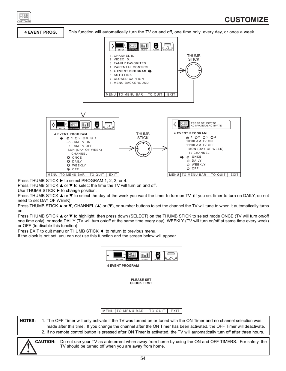 Customize | Hitachi 55DMX01WD User Manual | Page 54 / 92