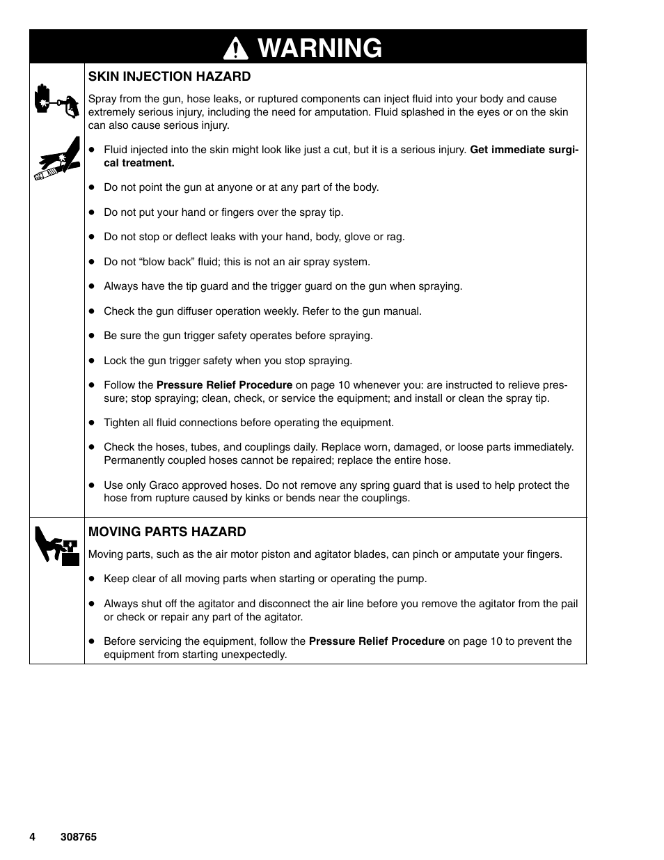 Warning | Hitachi 232437 User Manual | Page 4 / 20