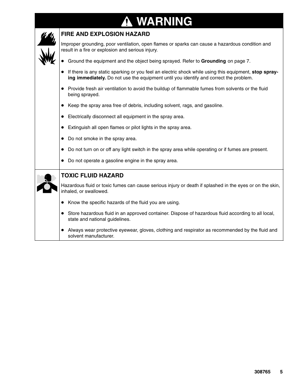 Warning | Hitachi 232437 User Manual | Page 5 / 20