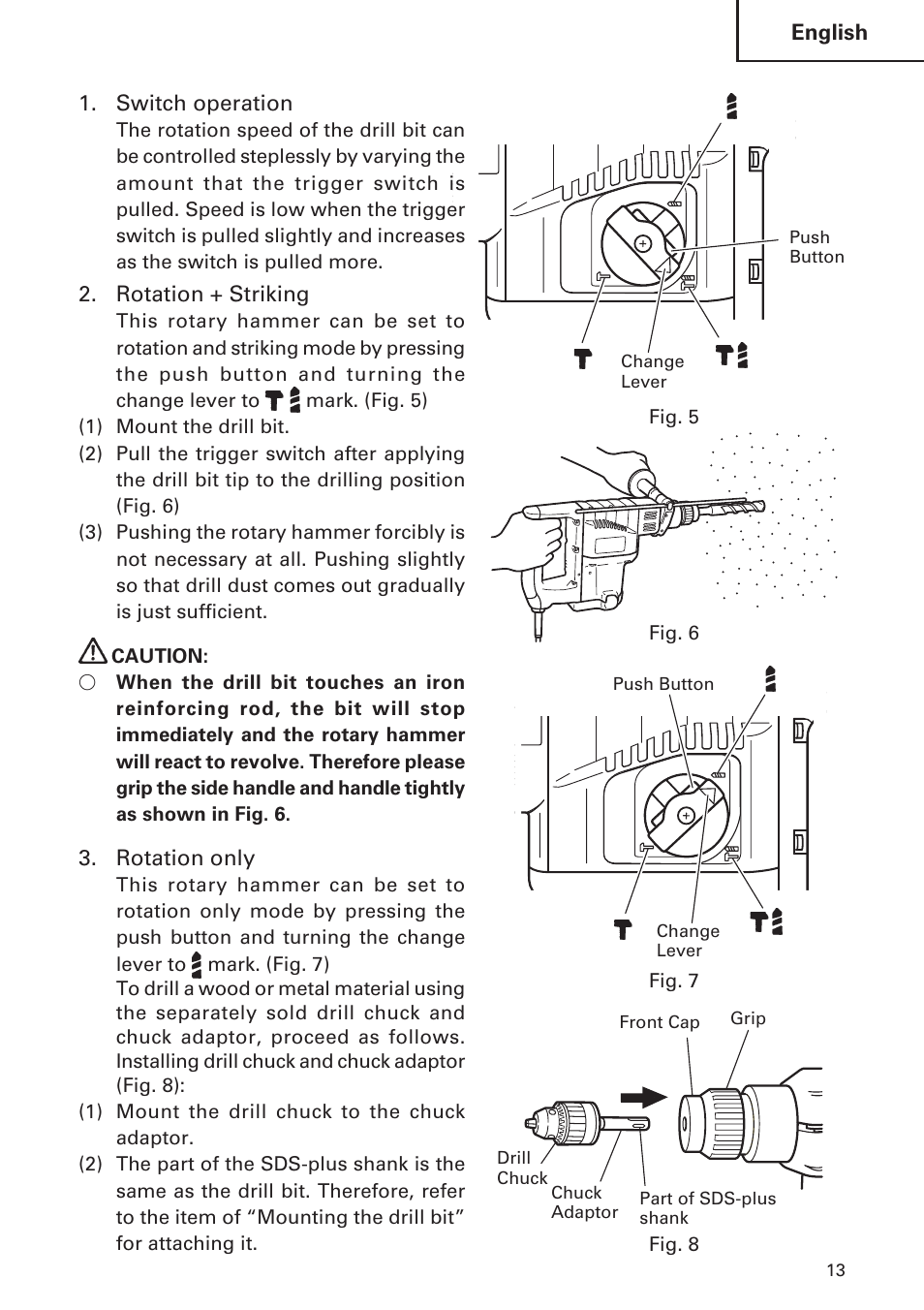 Hitachi DH 30PC User Manual | Page 13 / 76