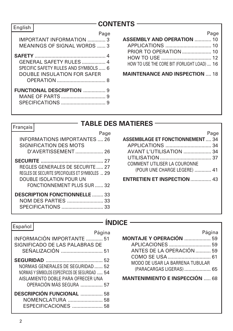 Hitachi DH 30PC User Manual | Page 2 / 76