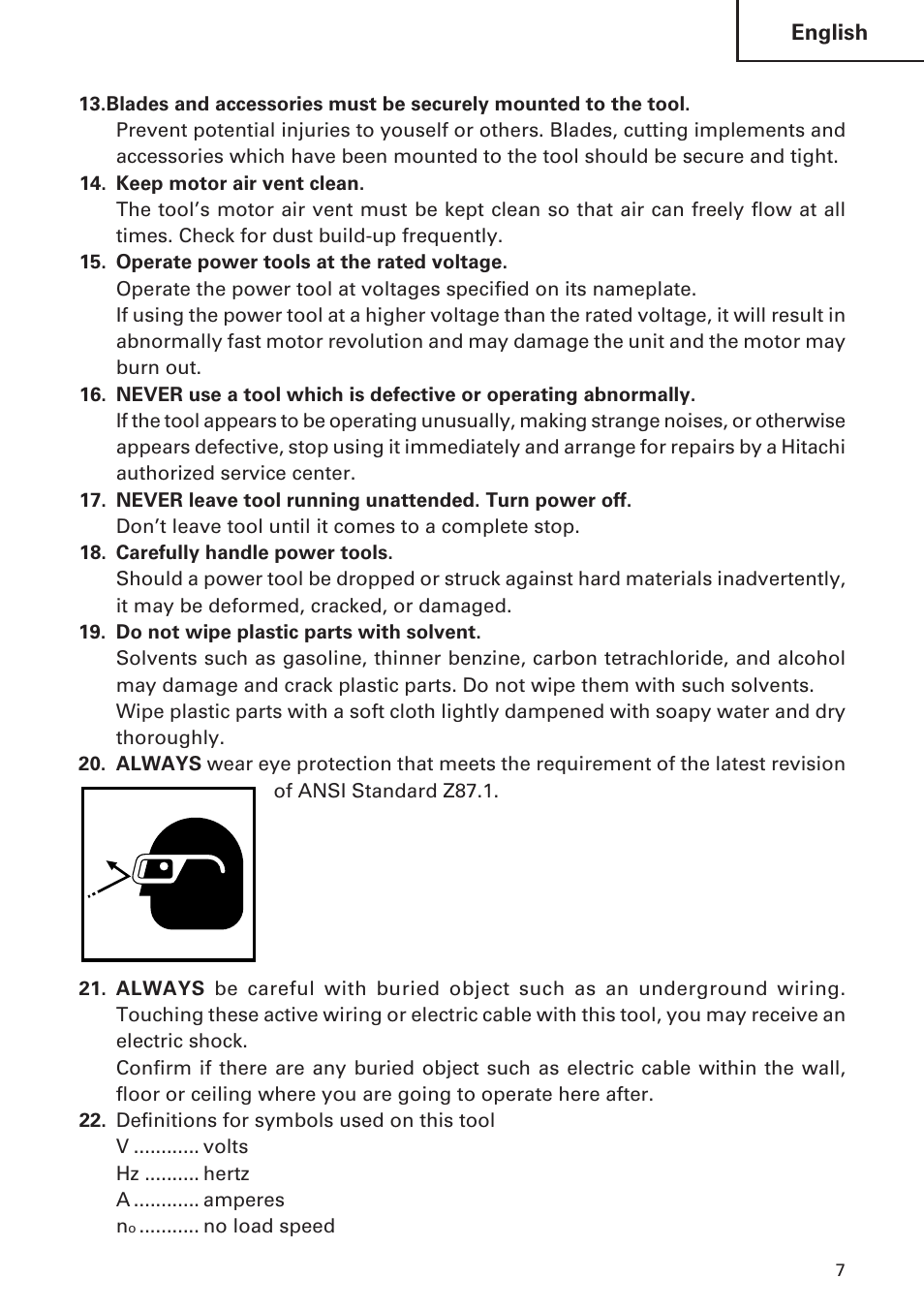 Hitachi DH 30PC User Manual | Page 7 / 76
