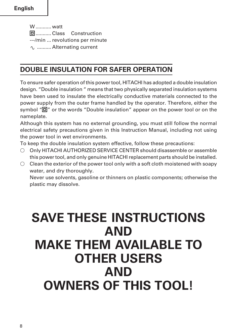 Hitachi DH 30PC User Manual | Page 8 / 76