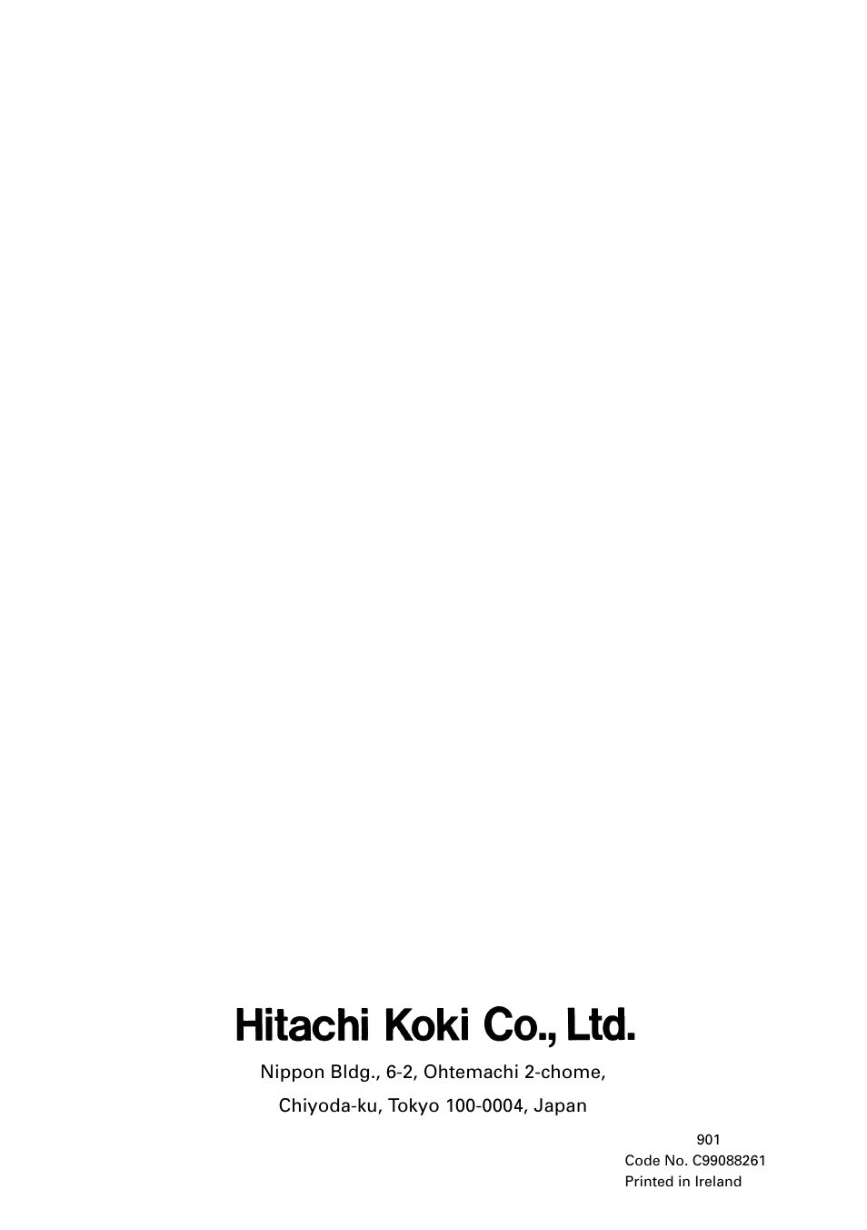 Hitachi DV 20VB User Manual | Page 44 / 44