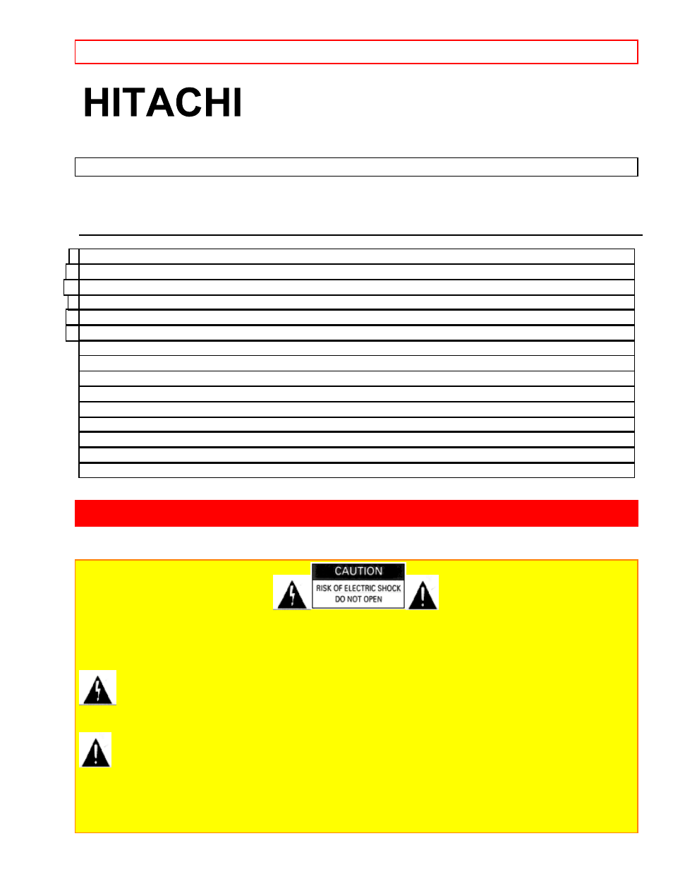 Hitachi 27MM20B User Manual | 17 pages