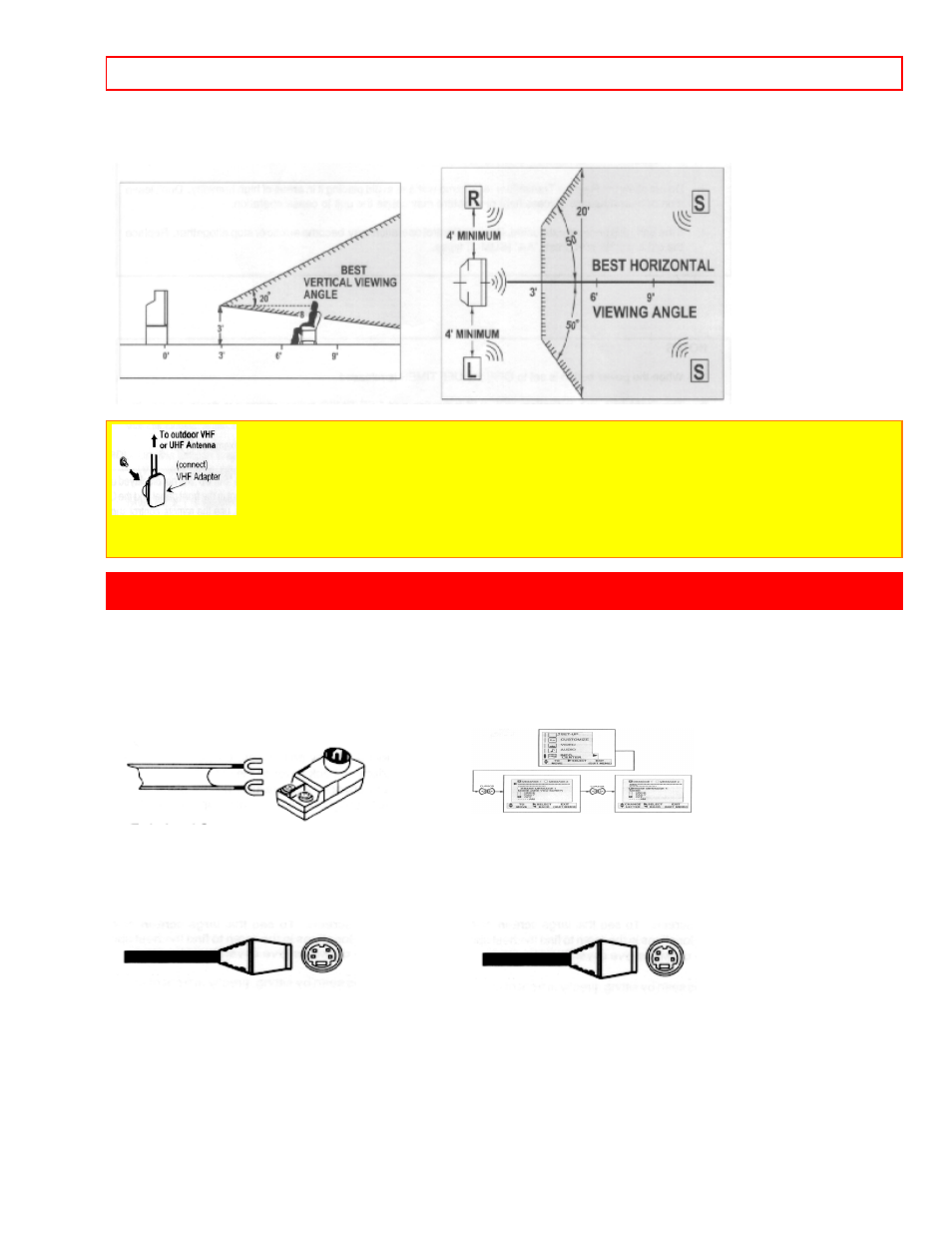 Hookup cables | Hitachi 27MM20B User Manual | Page 9 / 17