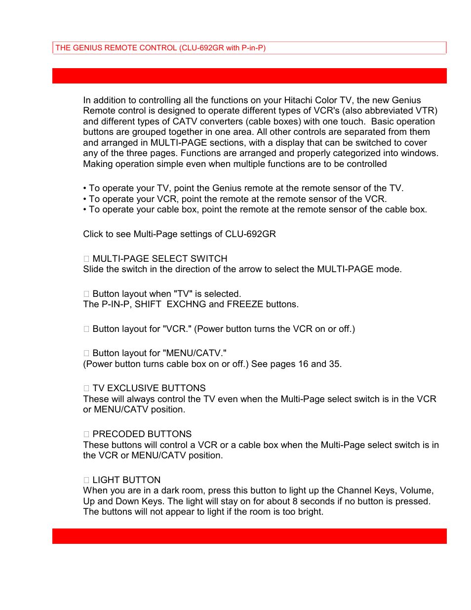 Hitachi 35TX69K User Manual | Page 15 / 40