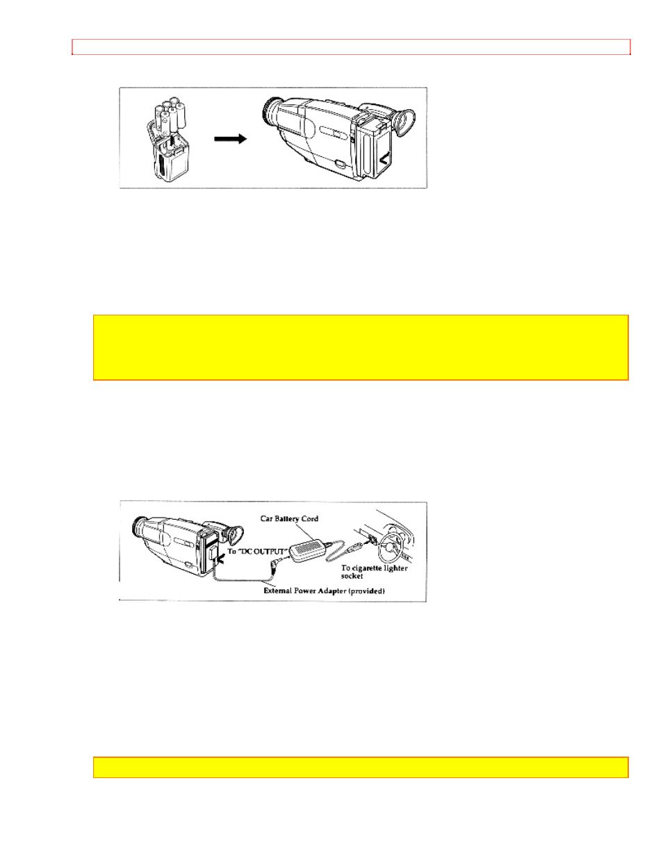 Using a car battery | Hitachi VM-H57A User Manual | Page 24 / 63