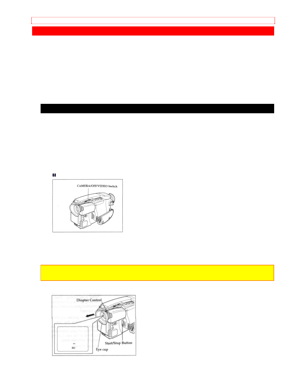 Basic techniques, Making a basic recording | Hitachi VM-H57A User Manual | Page 36 / 63