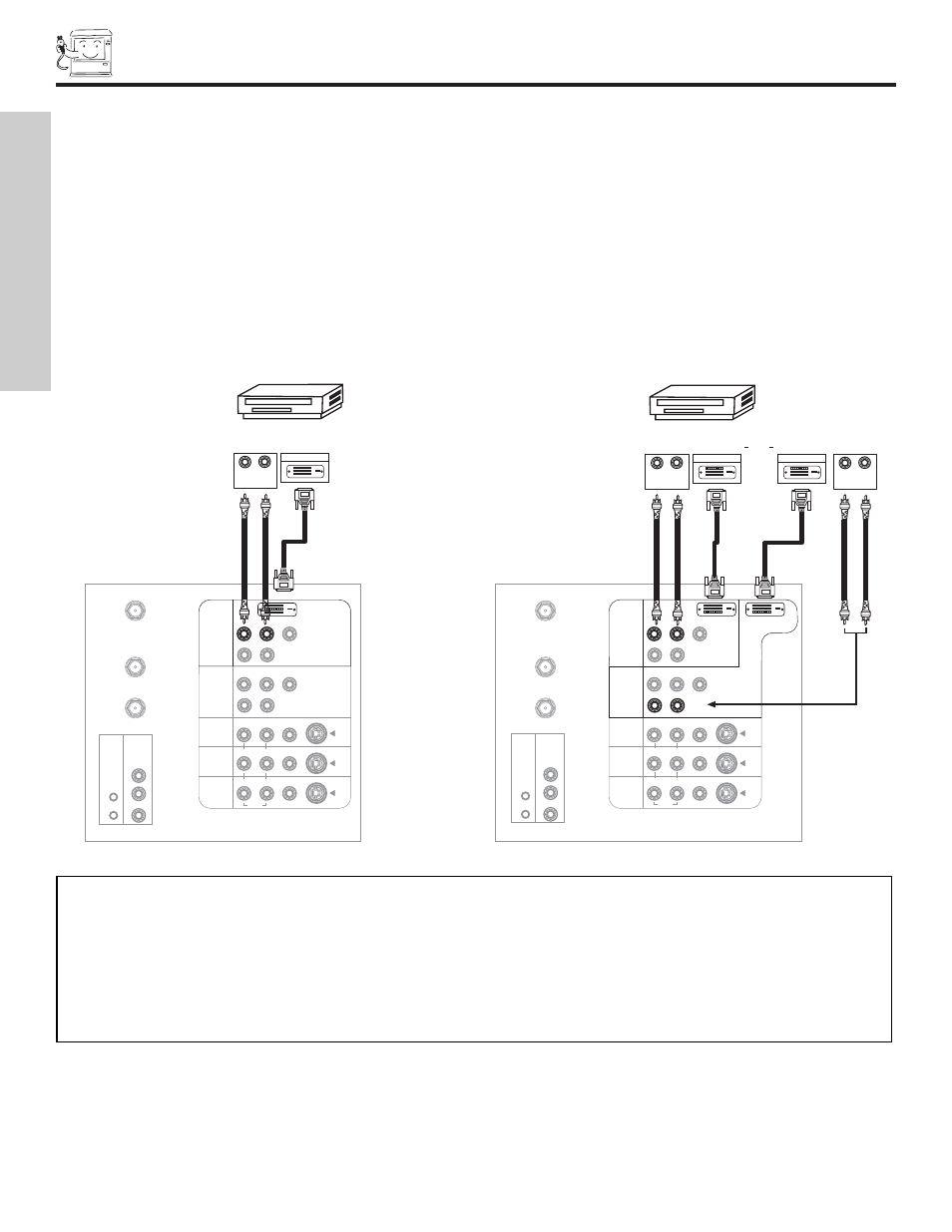 Connecting external video sources, First time use | Hitachi 57X500 User Manual | Page 18 / 80