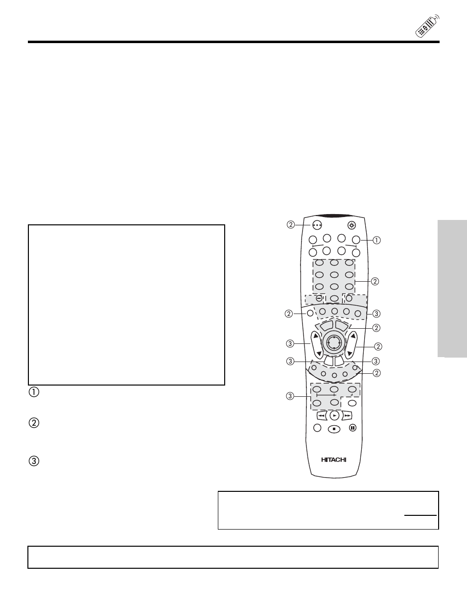 The remote control, My satellite receiver/stb code is | Hitachi 57X500 User Manual | Page 39 / 80