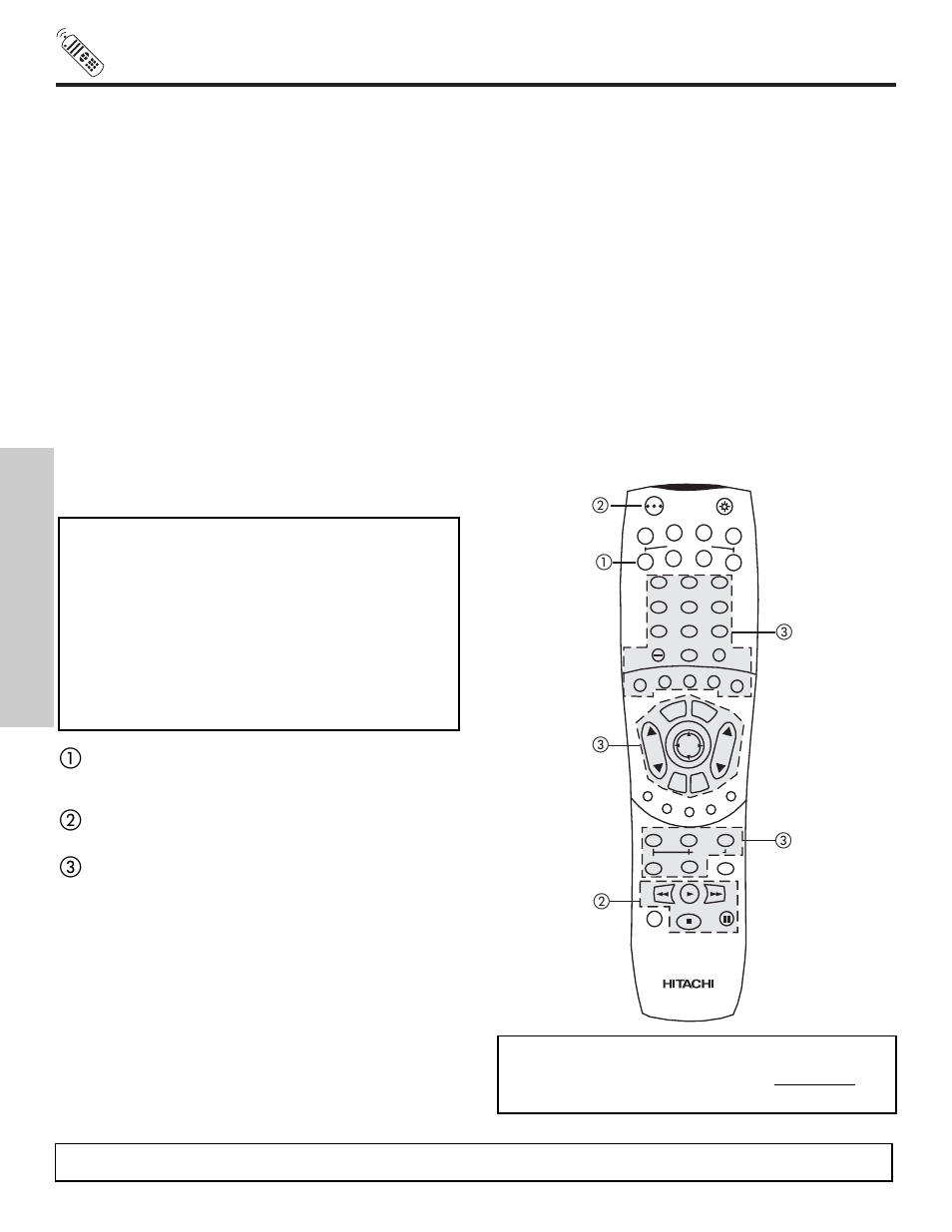 Using the remote to control dvd functions, The remote control, My dvd player code is | Hitachi 57X500 User Manual | Page 40 / 80