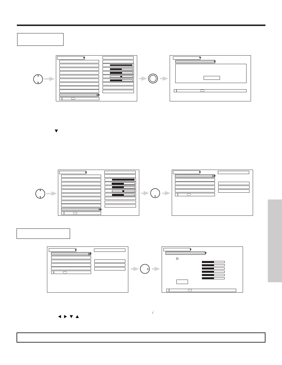 Video, On-screen displa y | Hitachi 57X500 User Manual | Page 49 / 80