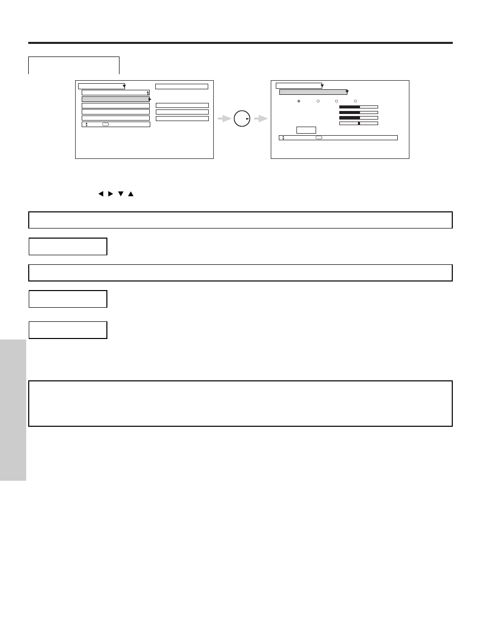 Video, On-screen displa y | Hitachi 57X500 User Manual | Page 50 / 80