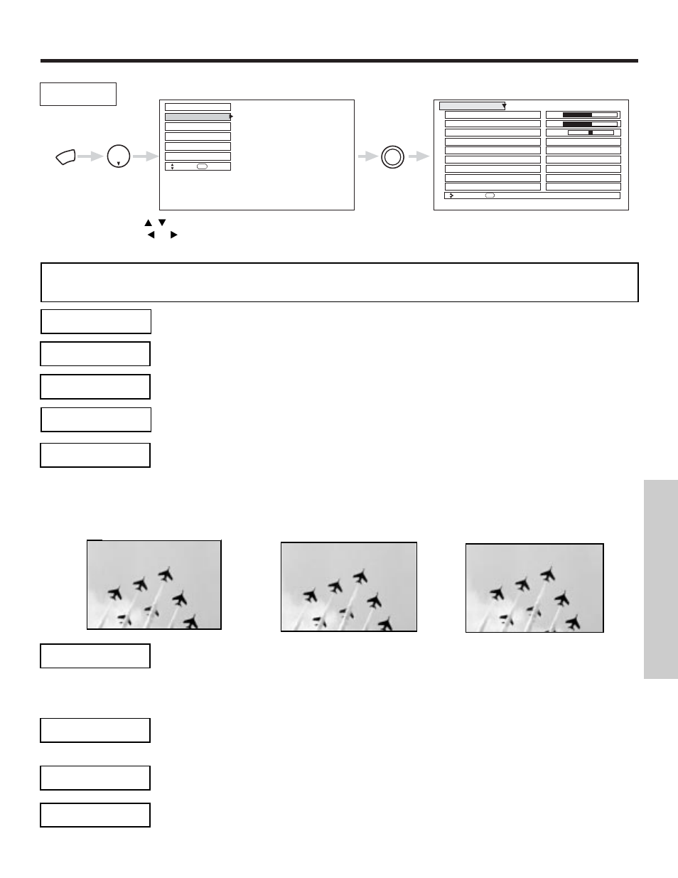 Audio, On-screen displa y | Hitachi 57X500 User Manual | Page 51 / 80