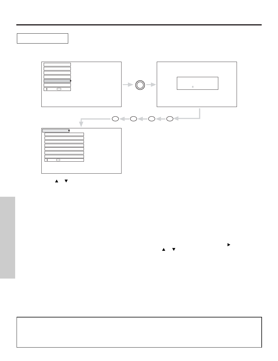 Locks, On-screen displa y | Hitachi 57X500 User Manual | Page 58 / 80