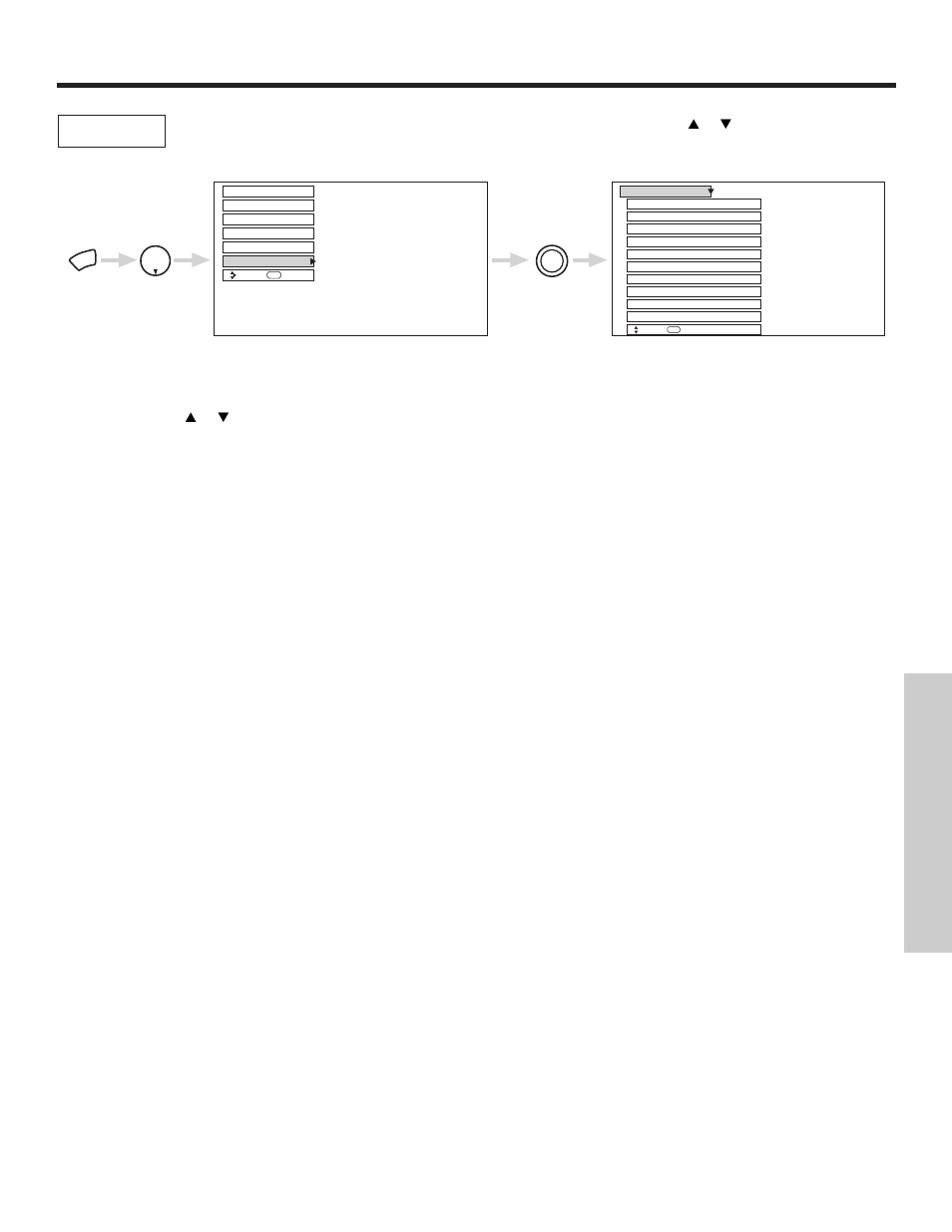 Setup, On-screen displa y | Hitachi 57X500 User Manual | Page 63 / 80