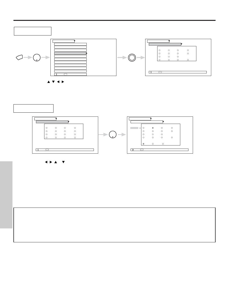 Setup, On-screen displa y | Hitachi 57X500 User Manual | Page 68 / 80