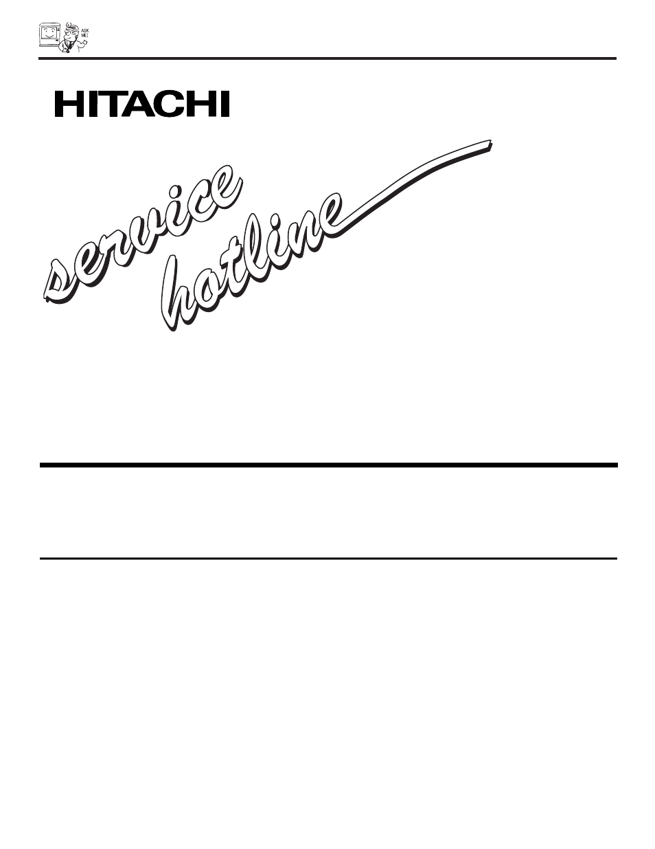 800 hitachi, Dial toll free | Hitachi 57X500 User Manual | Page 76 / 80